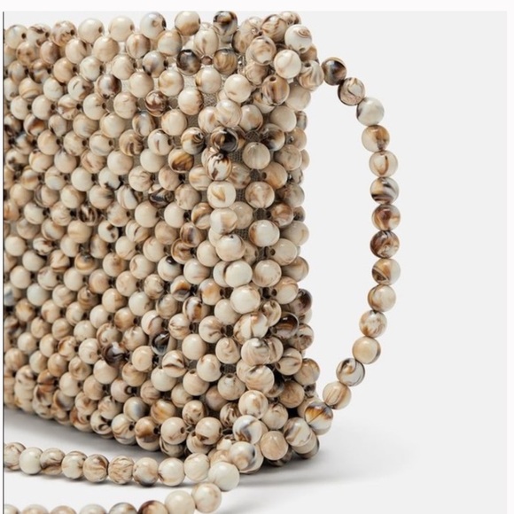 Zara Beaded Natural Crossbody bag - Picture 11 of 12